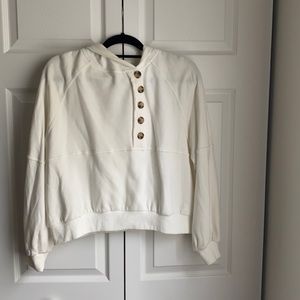 Cream hoodie - Medium